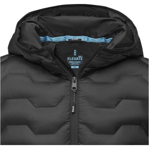 Petalite men's GRS recycled insulated down jacket, Solid black (Jackets)