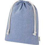 Pheebs 150 g/m2 GRS recycled cotton gift bag large 4L, Heath (12067250)