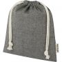 Pheebs 150 g/m2 GRS recycled cotton gift bag medium 1.5L, Heather black