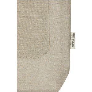 Pheebs 150 g/m2 recycled cotton tote bag with front pocket 9L, Heather natural (cotton bag)