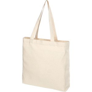 Pheebs 210 g/m2 recycled gusset tote bag 13L, Heather natural (cotton bag)