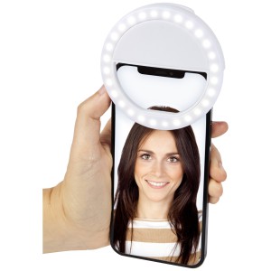 Ring selfie light, White (Photo accessories)