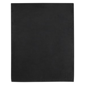 Lily RPET coral fleece blanket, Solid black (Blanket)