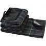 Park water and dirt resistant picnic blanket, solid black,Gr