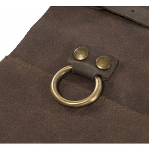 Split leather apron Nori, brown (Apron)