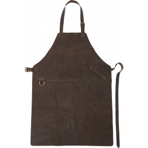Split leather apron Nori, brown (Apron)