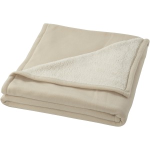 Springwood soft fleece and sherpa plaid blanket, Off-White (Blanket)