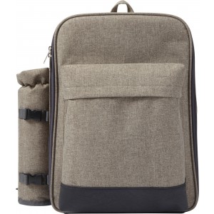 Polyester (600D) picnic rucksack Allison, light grey