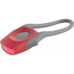 Plastic and silicone bicycle light Abigail, red (3447-08)