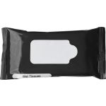 Plastic bag with 10 wet tissues Salma, black (6080-01)