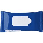 Plastic bag with 10 wet tissues Salma, cobalt blue (6080-23)