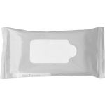 Plastic bag with 10 wet tissues Salma, silver (6080-32)