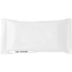 Plastic bag with 10 wet tissues Salma, white (6080-02)