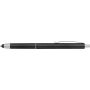 Plastic ballpen with rubber tip, black