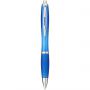 Nash ballpoint pen with coloured barrel and grip, aqua blue