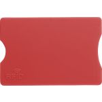 Plastic card holder with RFID protection, red (7252-08)