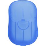 Plastic case with soap sheets, light blue (9417-18)