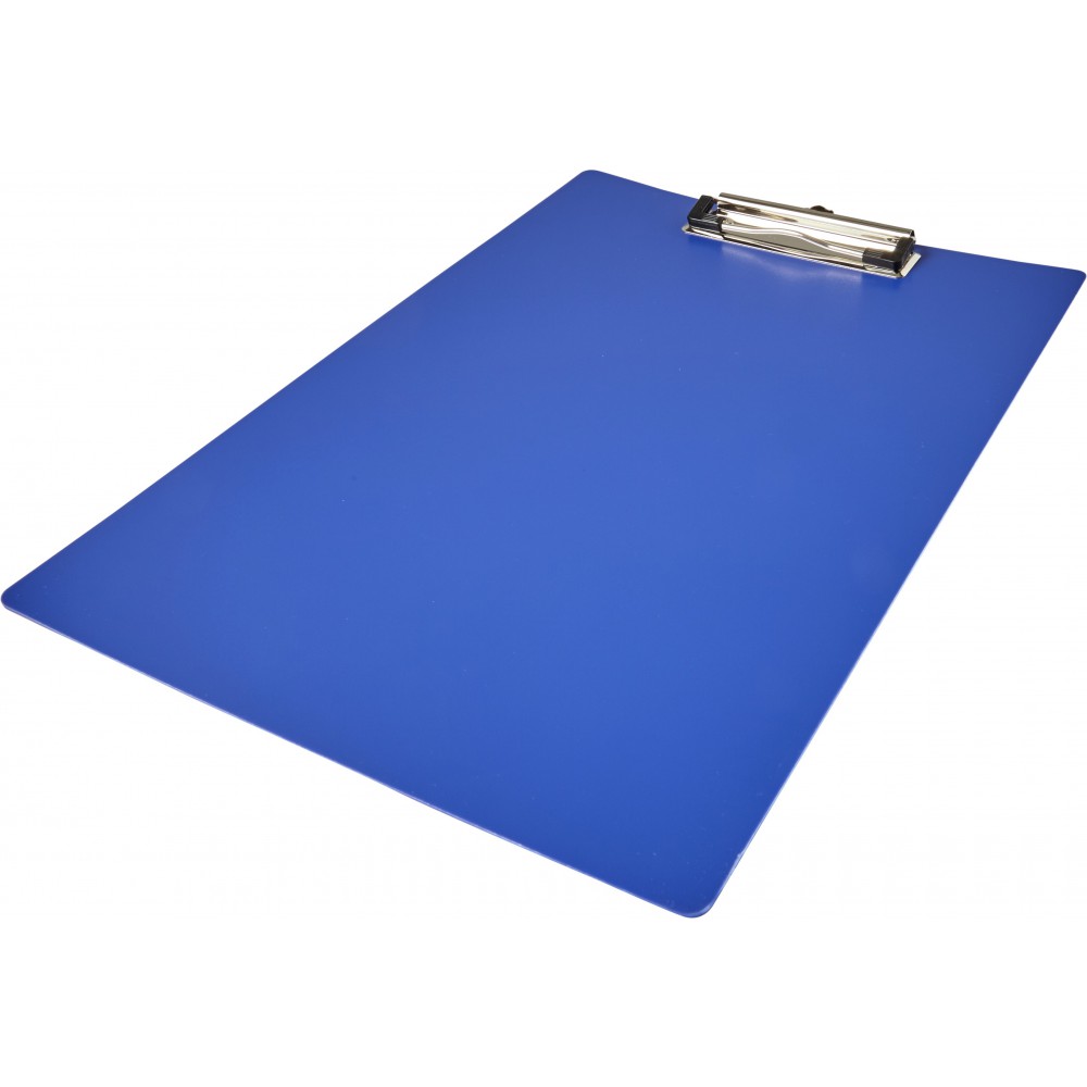 Printed Plastic clipboard, cobalt blue (Clipboards, folders)