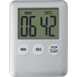 Plastic digital kitchen timer., silver (6516-32)