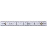 Plastic foldable ruler, white (710433-02)