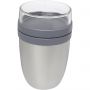 Ellipse insulated lunch pot, Silver