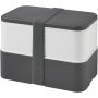 MIYO double layer lunch box, Grey, White, Grey