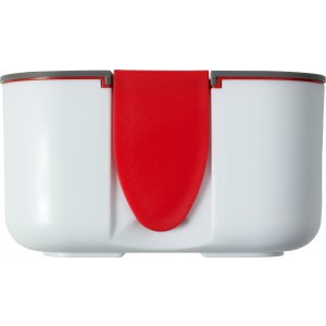 PP and silicone lunchbox Veronica, red (Plastic kitchen equipments)