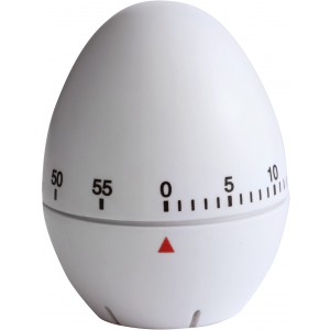 Plastic kitchen timer Ronan, white (Plastic kitchen equipments)