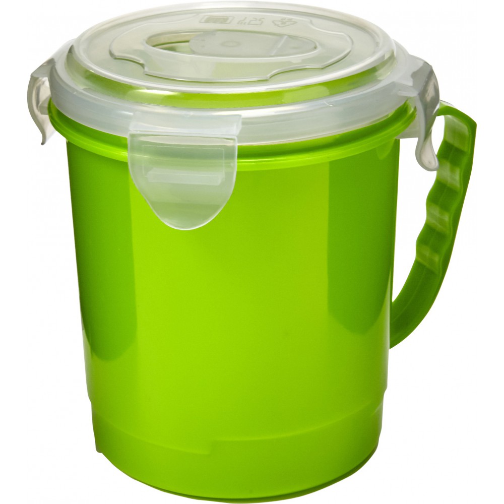 Plastic microwave cup (720 ml), Pale green (Kitchen plastic