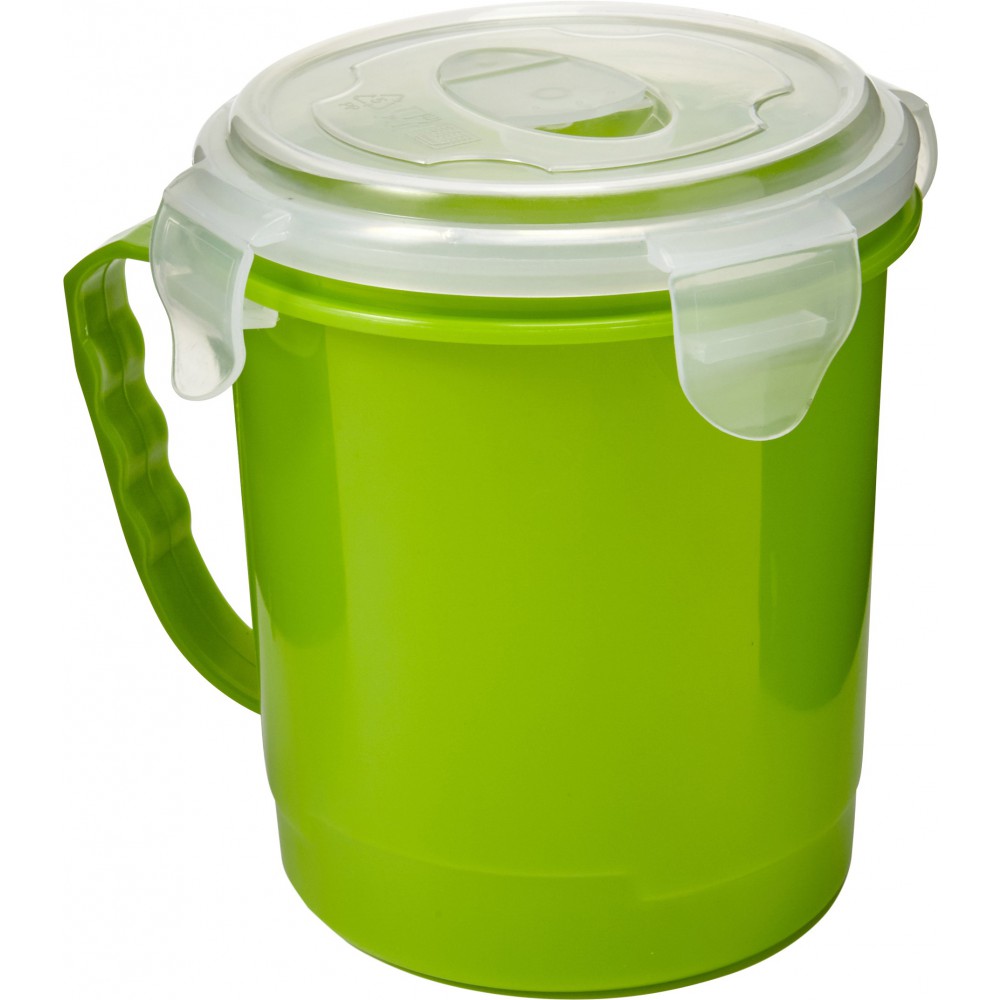 Plastic microwave cup (720 ml), Pale green (Kitchen plastic