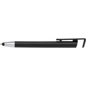 ABS 3-in-1 ballpen Calvin, black (Plastic pen)