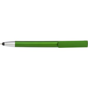ABS 3-in-1 ballpen Calvin, green (Plastic pen)