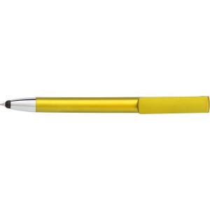 ABS 3-in-1 ballpen Calvin, yellow (Plastic pen)
