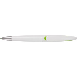 ABS ballpen Ibiza, light green (Plastic pen)