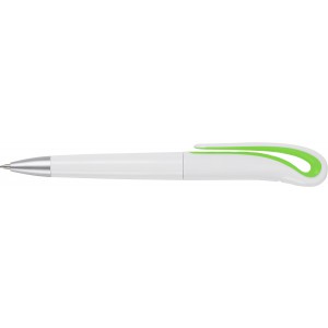 ABS ballpen Ibiza, light green (Plastic pen)