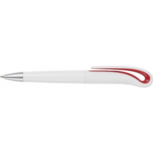 ABS ballpen Ibiza, red (Plastic pen)