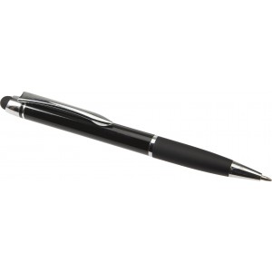 Aluminium ballpen Pascaline, black (Plastic pen)