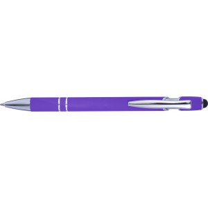 Aluminium ballpen Primo, purple (Plastic pen)