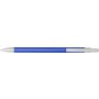 Aluminium click-action ballpoint pen, blue