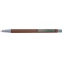 Ballpen with rubber finish, brown