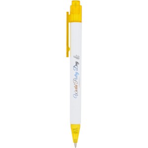 Calypso ballpoint pen, Yellow (Plastic pen)