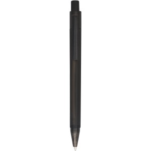 Calypso frosted ballpoint pen, Frosted black (Plastic pen)
