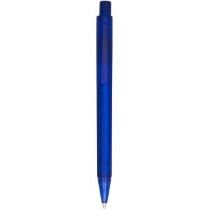 Calypso frosted ballpoint pen, frosted blue (Plastic pen)