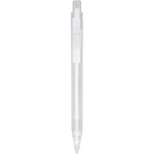 Calypso frosted ballpoint pen, Frosted white (Plastic pen)