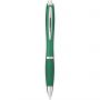 Nash ballpoint pen with coloured barrel and grip, Green