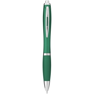Nash ballpoint pen with coloured barrel and grip, Green (Plastic pen)