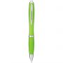 Nash ballpoint pen with coloured barrel and grip, Lime