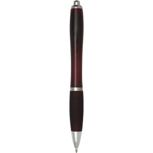 Nash ballpoint pen with coloured barrel and grip, Merlot (Plastic pen)