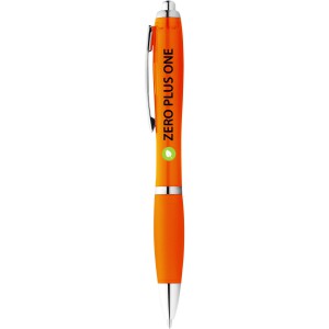 Nash ballpoint pen with coloured barrel and grip, Orange (Plastic pen)
