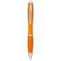 Nash ballpoint pen with coloured barrel and grip, Orange